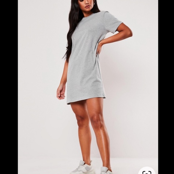 H&M Dresses Hm Grey Oversized Tee Shirt Dress Poshmark